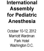 Pediatric Anesthesiology 2012